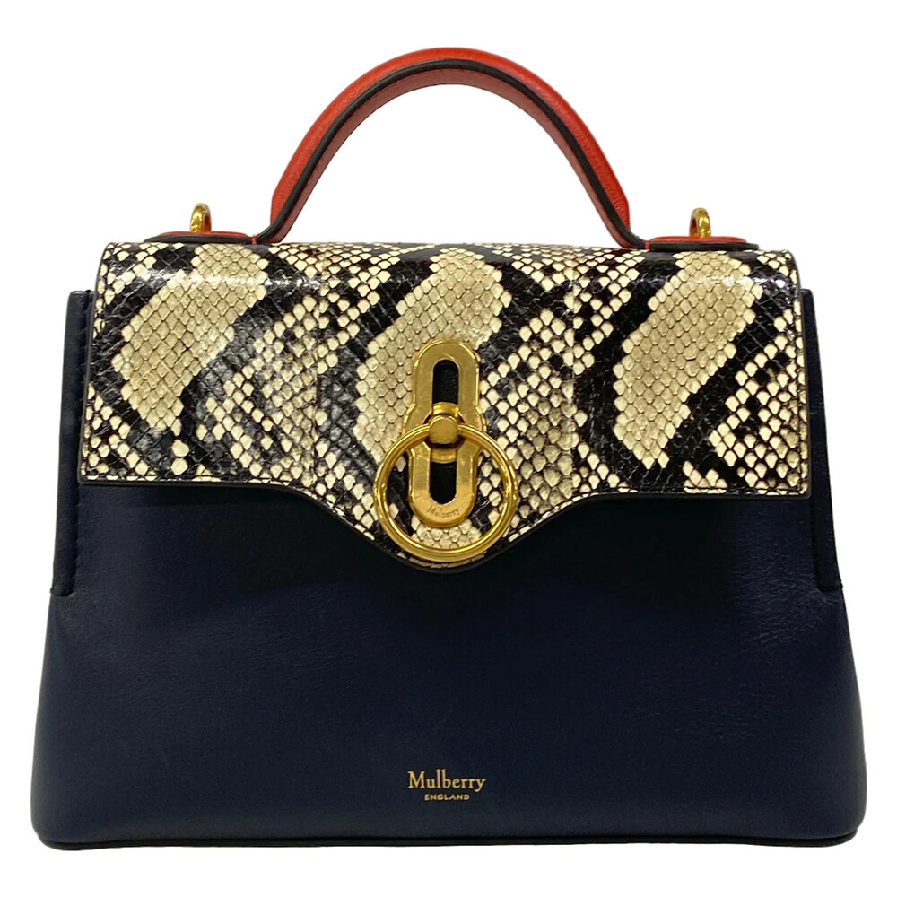 Mulberry Mini Seaton Black Cream Red #336761M61B